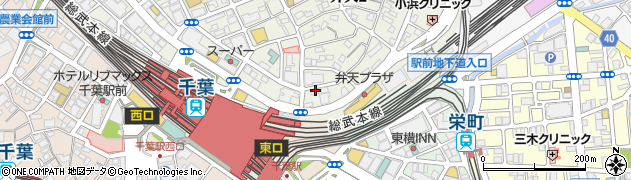 千葉駅前クリニック周辺の地図