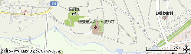 櫛形荘周辺の地図