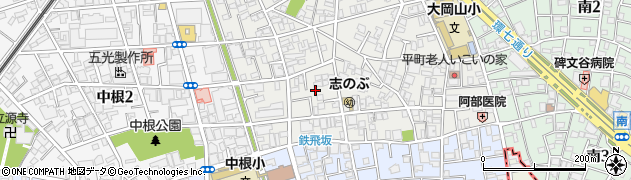 東京都目黒区平町2丁目16周辺の地図