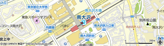 南大沢駅周辺の地図