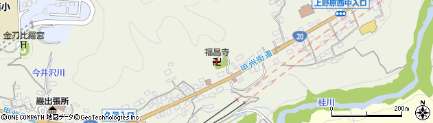 山梨県上野原市四方津737周辺の地図