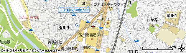 玉川高島屋ショッピングセンター　南館地下１階サケショップ・福光屋周辺の地図