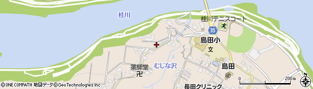 山梨県上野原市鶴島2328周辺の地図