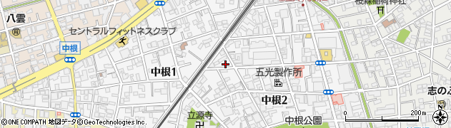 東京都目黒区中根周辺の地図