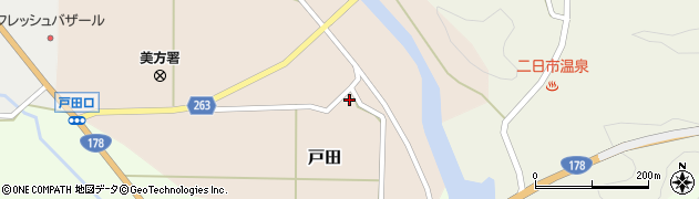 兵庫県美方郡新温泉町戸田371周辺の地図