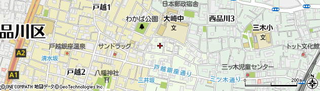 東京都品川区豊町1丁目1周辺の地図