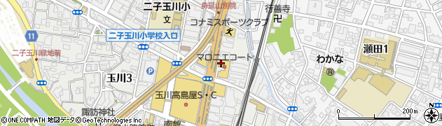 Cafe MUJI 二子玉川周辺の地図