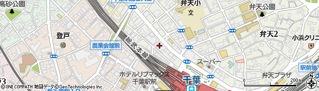 一ツ葉高校　千葉キャンパス周辺の地図
