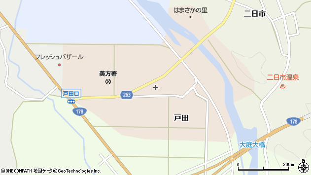〒669-6746 兵庫県美方郡新温泉町戸田の地図