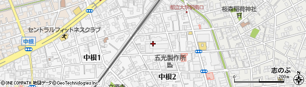 東京都目黒区中根2丁目15周辺の地図