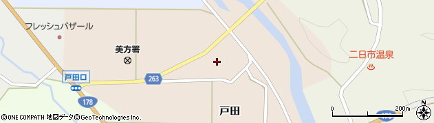 兵庫県美方郡新温泉町戸田395周辺の地図