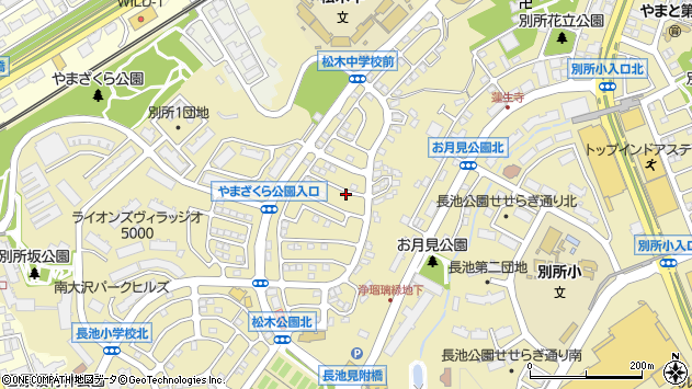 〒192-0363 東京都八王子市別所の地図