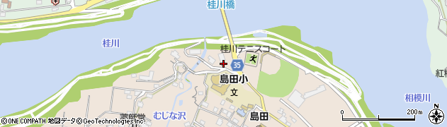 山梨県上野原市鶴島5433周辺の地図