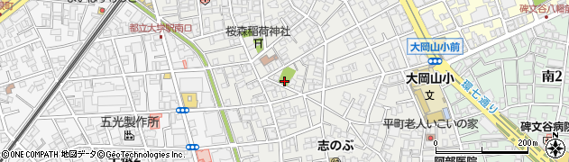 東京都目黒区平町2丁目14周辺の地図