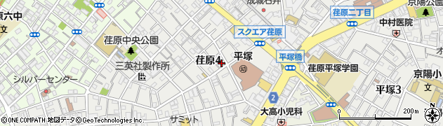 東京都品川区荏原周辺の地図