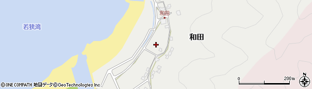 福井県美浜町（三方郡）和田周辺の地図