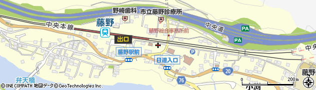 山梨信用金庫藤野支店周辺の地図