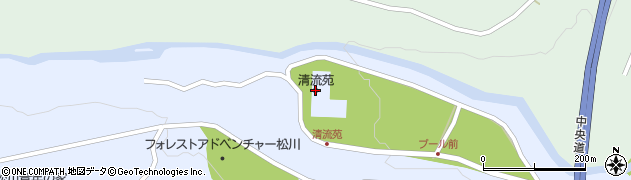 信州まつかわ温泉清流苑周辺の地図