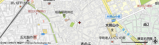 東京都目黒区平町2丁目13周辺の地図
