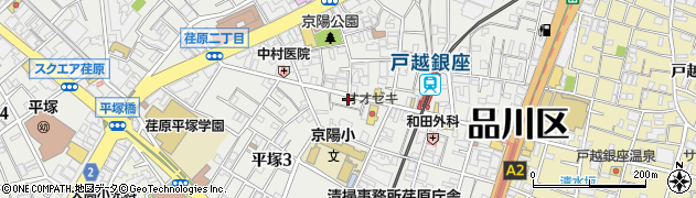 日生薬局　戸越銀座店周辺の地図