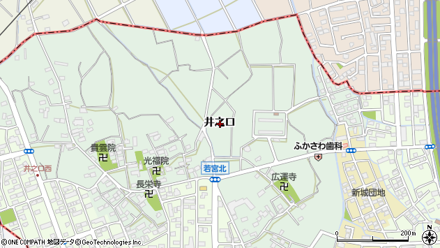 〒409-3804 山梨県中央市井之口の地図