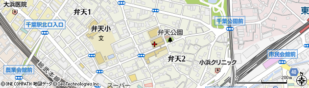 千葉県千葉市中央区弁天2丁目周辺の地図
