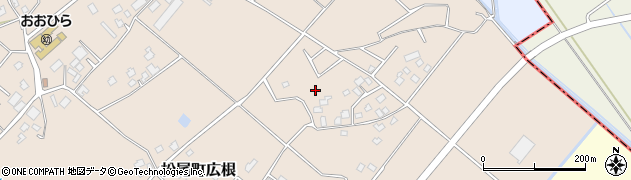 千葉県山武市松尾町広根周辺の地図