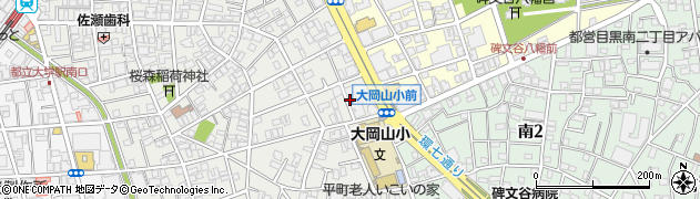 東京都目黒区平町2丁目2周辺の地図