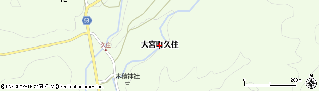 京都府京丹後市大宮町久住周辺の地図