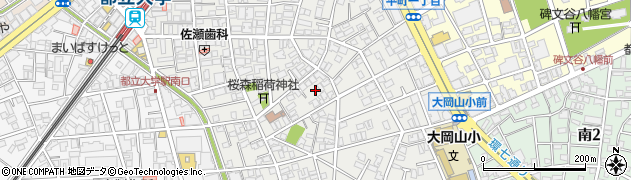 東京都目黒区平町周辺の地図