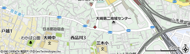 東京都品川区大崎2丁目7-11周辺の地図