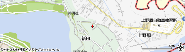 山梨県上野原市新田47周辺の地図
