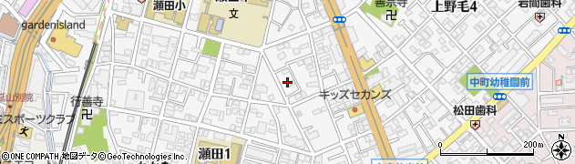 東京都世田谷区瀬田2丁目3周辺の地図