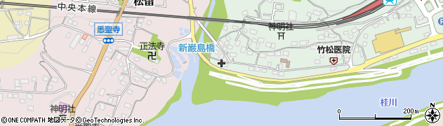 山梨県上野原市新田1204周辺の地図