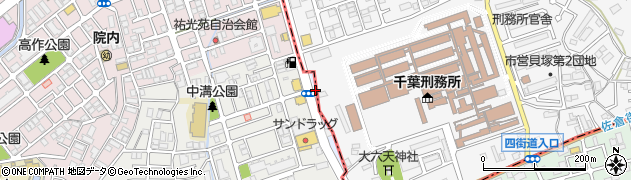千葉県千葉市中央区道場北町周辺の地図