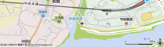 山梨県上野原市新田1231周辺の地図