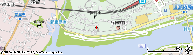 山梨県上野原市新田1140周辺の地図