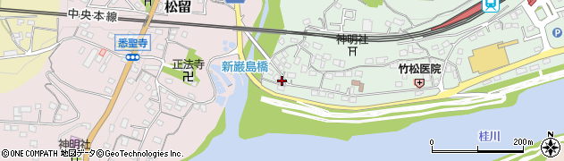 山梨県上野原市新田1203周辺の地図