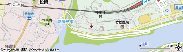 山梨県上野原市新田1156周辺の地図