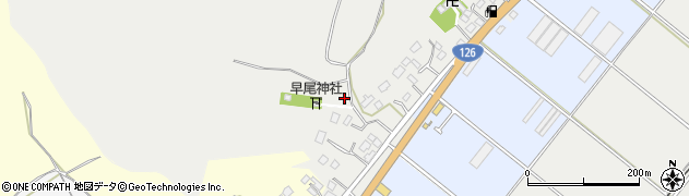 千葉県山武市早船1385周辺の地図