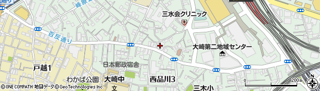 東京都品川区大崎2丁目7-20周辺の地図