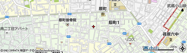 東京都目黒区原町周辺の地図