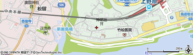 山梨県上野原市新田1160周辺の地図