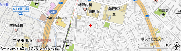 東京都世田谷区瀬田2丁目10周辺の地図