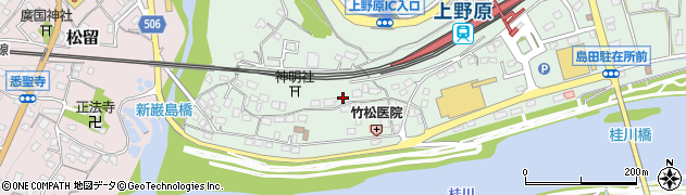 山梨県上野原市新田1169周辺の地図