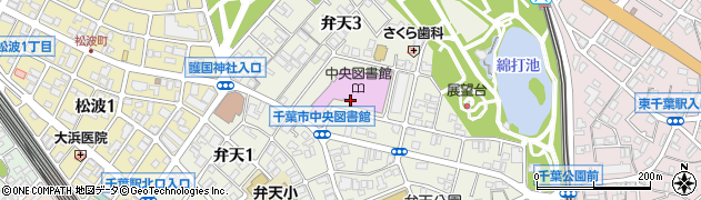 千葉県千葉市中央区弁天3丁目周辺の地図