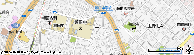東京都世田谷区瀬田2丁目18周辺の地図