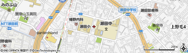 東京都世田谷区瀬田2丁目16周辺の地図