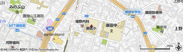 東京都世田谷区瀬田2丁目15周辺の地図