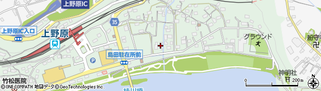 戸田酒販　上野原店周辺の地図
